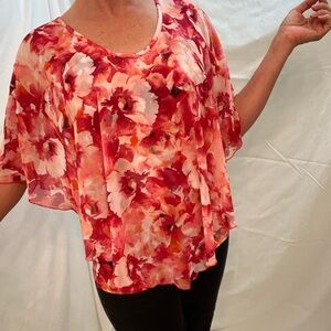Adele & May, Flowy Floral Blouse, Size Medium